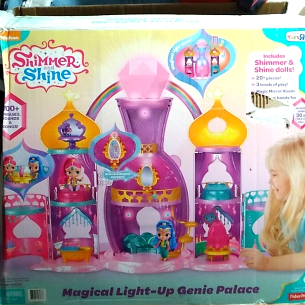 NIB Shimmer And Shine Magical Light Up Genie Palace See Video
